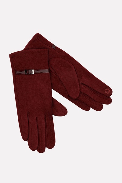 Женские перчатки 8.5 цвет бордовый ЦБ-00197579 SKT000862169 фото