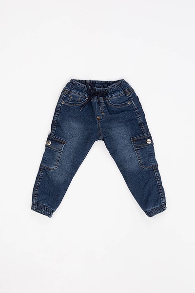 Джогеры джинсовые на мальчика 104 цвет синий ЦБ-00179065 SKT000596129 фото