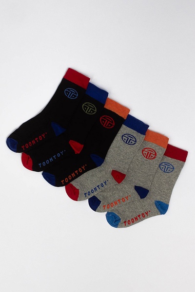 Набір шкарпеток на хлопчика 31-34 колір різнокольоровий ЦБ-00158812 SKT000537706 фото