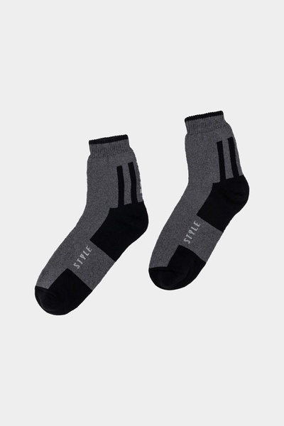 Чоловічі шкарпетки 40-42 колір темно-сірий ЦБ-00236682 SKT000952680 фото