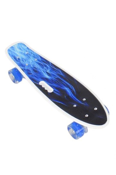 Скейт Пенні борд blue fire колір різнокольоровий ЦБ-00250433 SKT000993146 фото