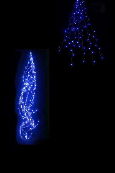Гірлянда Промені роси, синє світло колір різнокольоровий ЦБ-00180638 SKT000600092 фото
