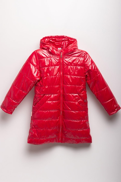 Куртка довга 152 колір червоний ЦБ-00151310, 146