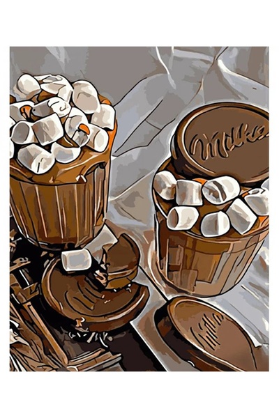 Картина за номерами "Какао з маршмеллоу " колір різнокольоровий ЦБ-00234033 SKT000942920 фото