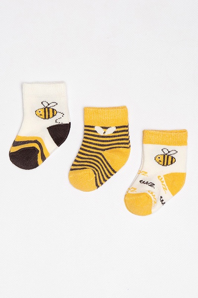 Шкарпетки "Бджілка" на дівчинку 16-17 колір жовтий ЦБ-00187016 SKT000833984 фото
