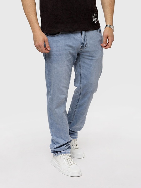 Мужские джинсы регуляр 56 цвет голубой ЦБ-00220232 SKT000909204 фото
