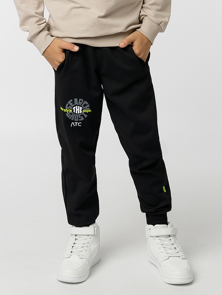 Спортивні штани для хлопчика 140 колір чорний ЦБ-00225073 SKT000921768 фото