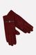Жіночі рукавички 8.5 колір бордовий ЦБ-00197579 SKT000862169 фото 1