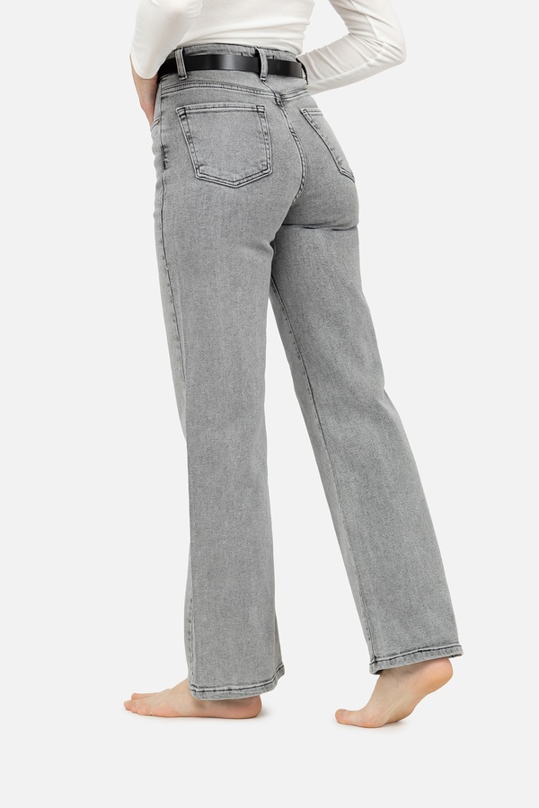 Жіночі джинси palazzo 50 колір світло-сірий ЦБ-00247190 SKT000986410 фото
