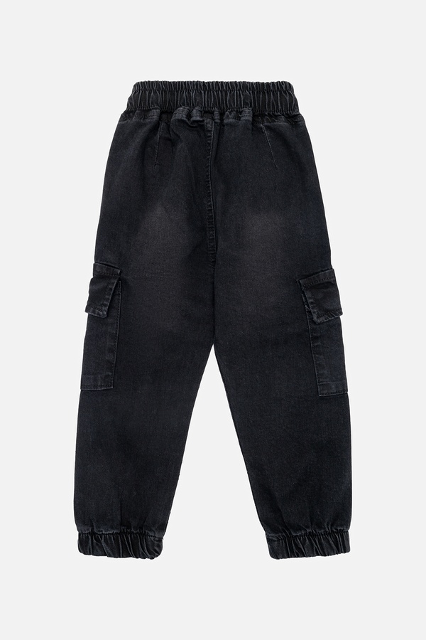 Джогери джинсові для хлопчика 104 колір чорний ЦБ-00242544 SKT000965014 фото