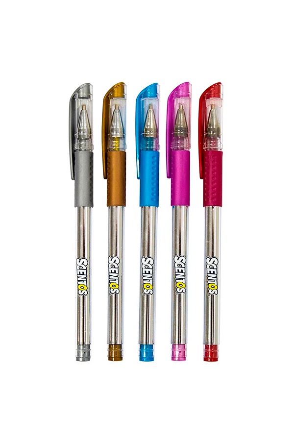 Набір ароматних гелевих ручок – Металічне сяйво колір різнокольоровий ЦБ-00239796 SKT000959571 фото