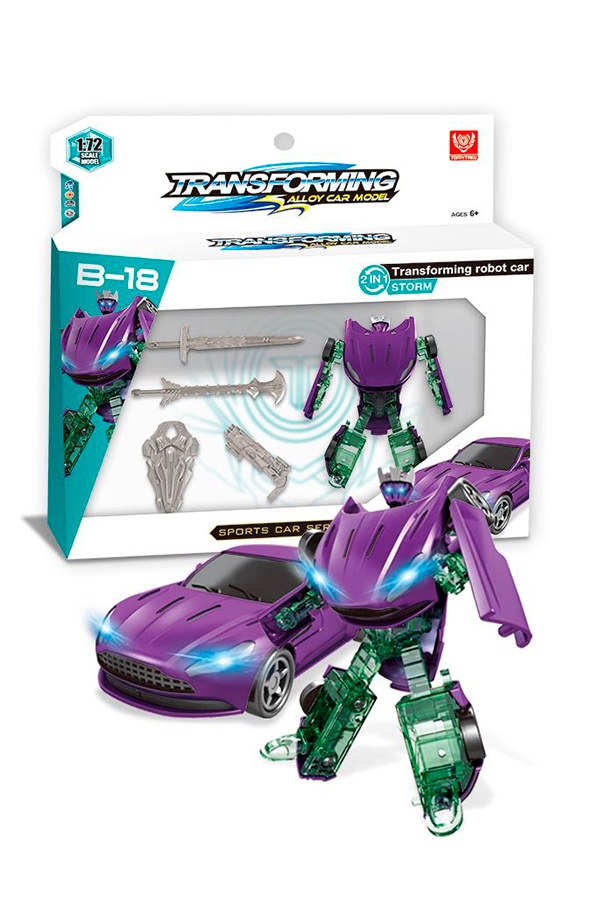 Іграшка-трансформер машинка "Transforming alloy car model" колір різнокольоровий ЦБ-00204564 SKT000876404 фото