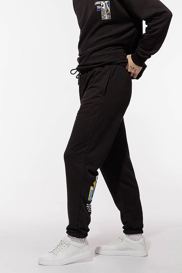 Чоловічі спортивні штани Beyond 44 колір чорний ЦБ-00208484 SKT000884663 фото