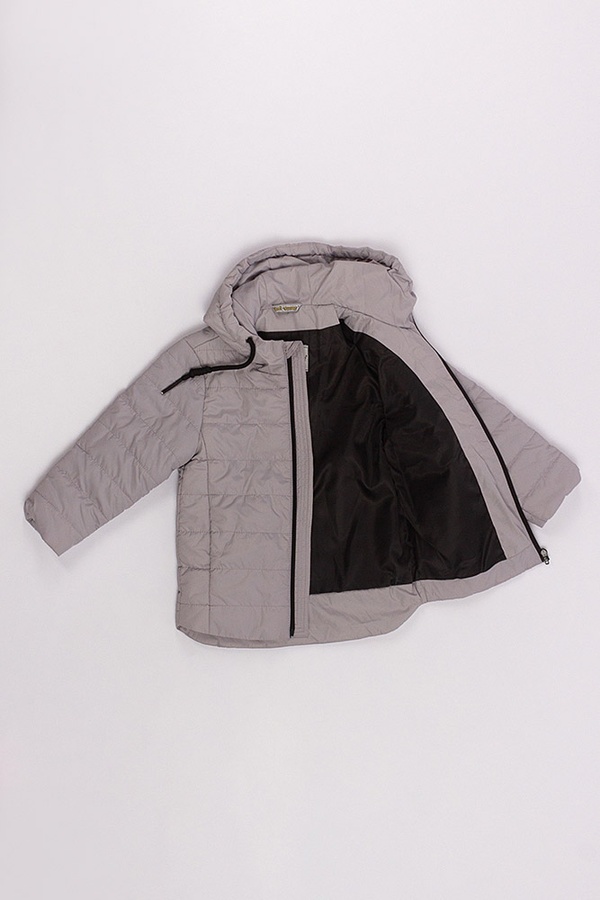 Куртка коротка на хлопчика 116 колір світло-сірий ЦБ-00153095 SKT000522903 фото
