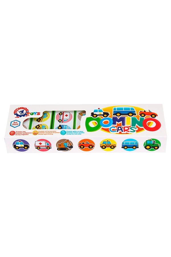 Іграшкове доміно - "Авто" колір різнокольоровий ЦБ-00120537 SKT000453409 фото