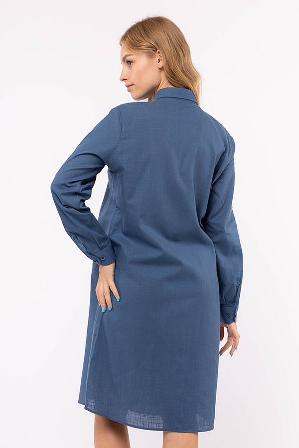 Жіноча сукня 42 колір синій ЦБ-00184075 SKT000609352 фото