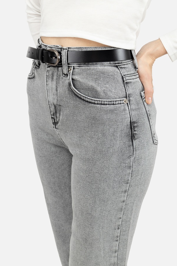 Жіночі джинси palazzo 50 колір світло-сірий ЦБ-00247190 SKT000986410 фото