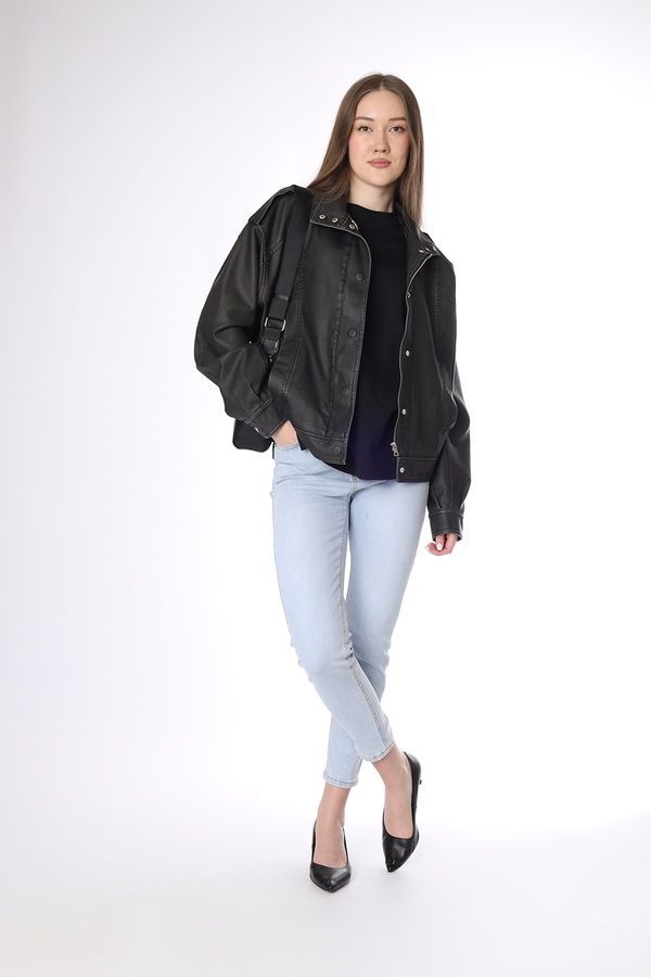 Джинси skinny жіночі колір блакитний 50 ЦБ-00290502 фото