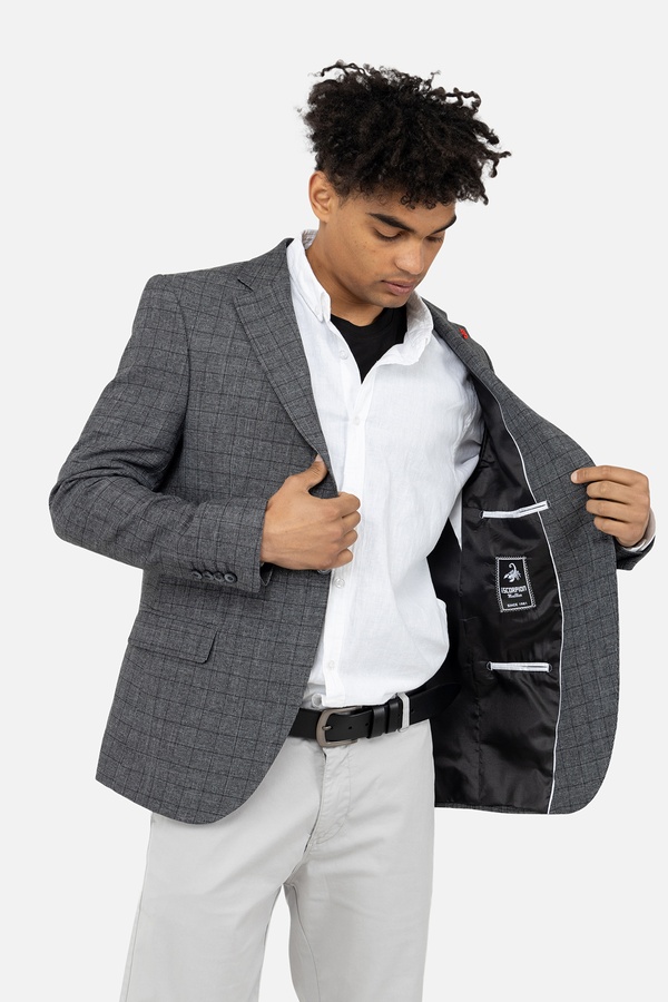 Чоловічий піджак 56 колір темно-сірий ЦБ-00245642 SKT000982357 фото