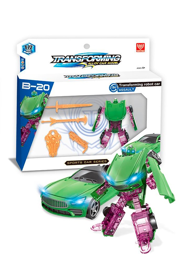 Іграшка-трансформер машинка "Transforming alloy car model" колір різнокольоровий ЦБ-00204564 SKT000876404 фото