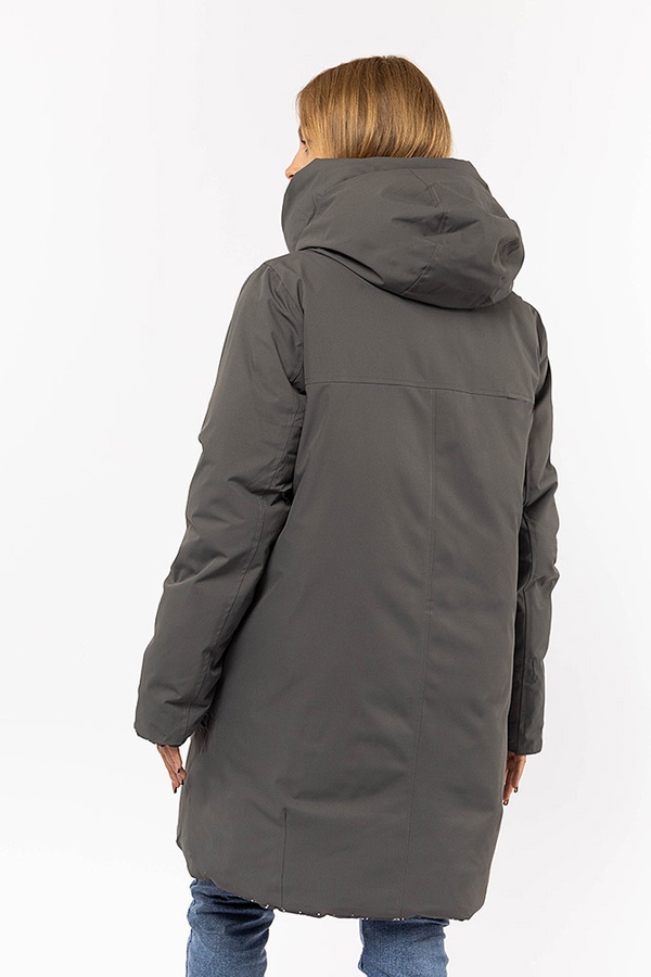 Жіноча куртка 56 колір темно-сірий ЦБ-00195668 SKT000866373 фото