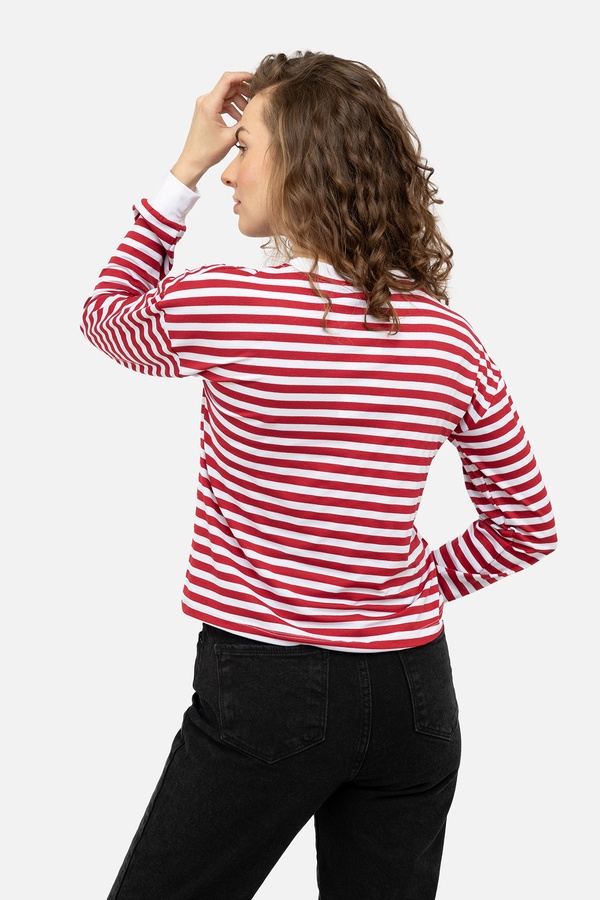 Женская футболка с длинным рукавом 42 цвет молочный ЦБ-00243123 SKT000967019 фото