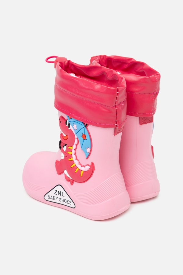 Гумові чоботи для дівчинки 24 колір рожевий ЦБ-00236841 SKT000953042 фото