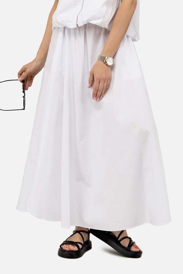 Женская юбка 38 цвет белый ЦБ-00250907 SKT001000214 фото