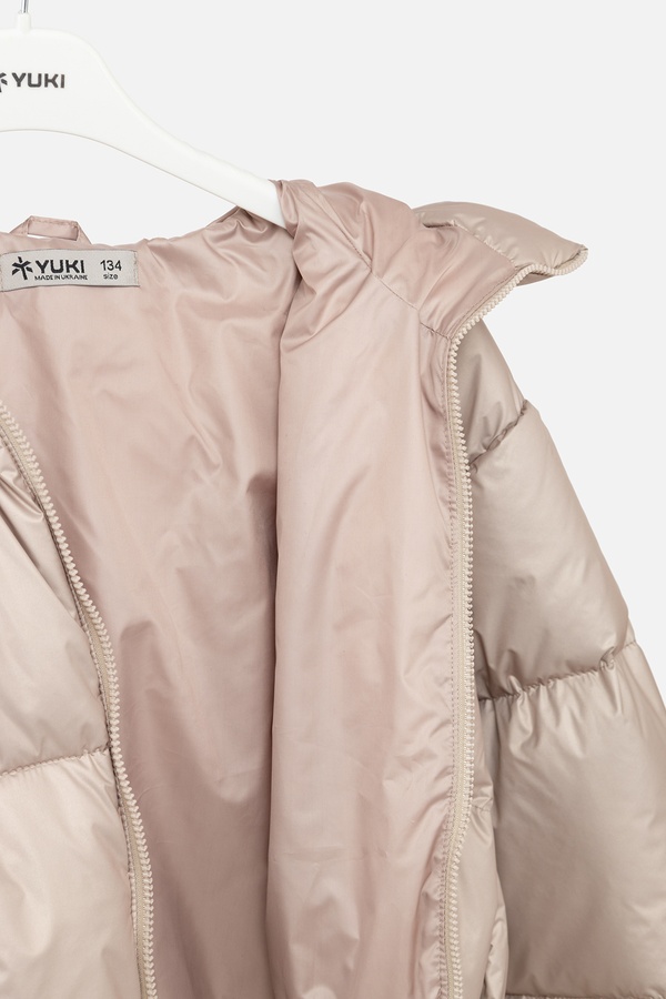 Куртка для девочки 134 цвет бежевый ЦБ-00243848