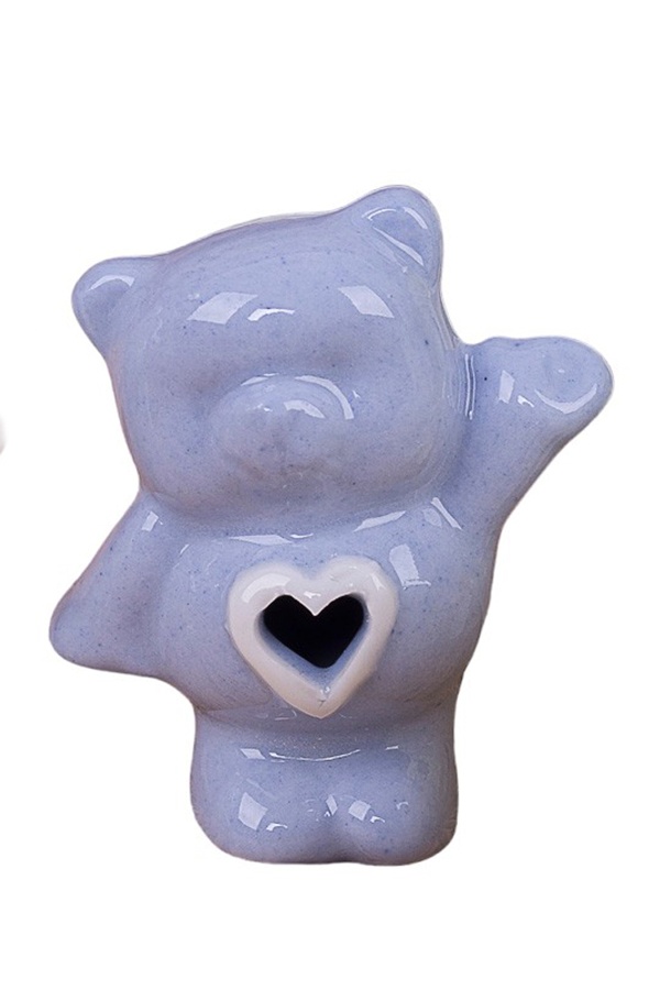 Статуэтка медведь с прорезанным сердцем цвет разноцветный ЦБ-00242726 SKT000965496 фото