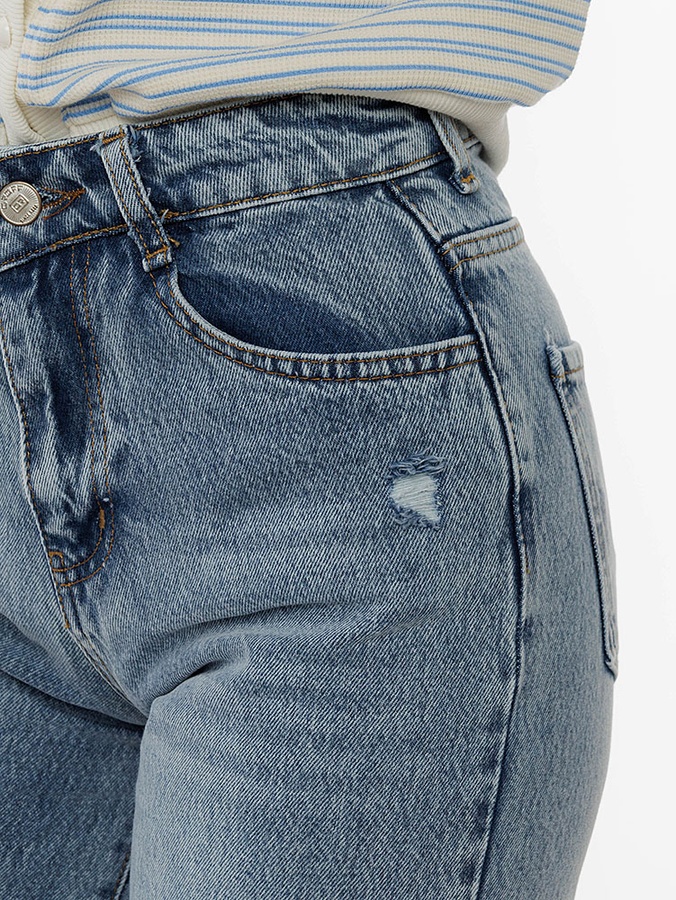 Жіночі джинси палаццо 46 колір блакитний ЦБ-00216280 SKT000900411 фото