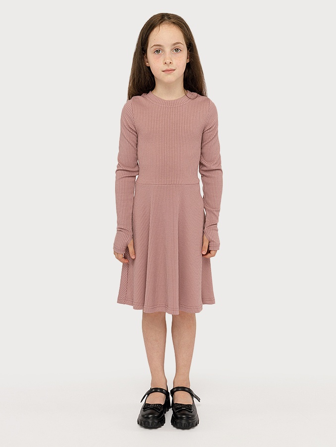 Сукня для дівчинки 116 колір пудровий ЦБ-00221642 SKT000912924 фото