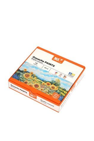 Краски гуашевые Yes "Orange Line" 16 цветов 20 мл YES 230433 ЦБ-00297841 фото