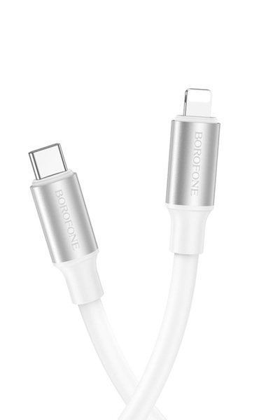 USB кабель Borofone BX82 Type-C - Lightning 3A 20W PD 1 м колір білий ЦБ-00204671 SKT000876733 фото