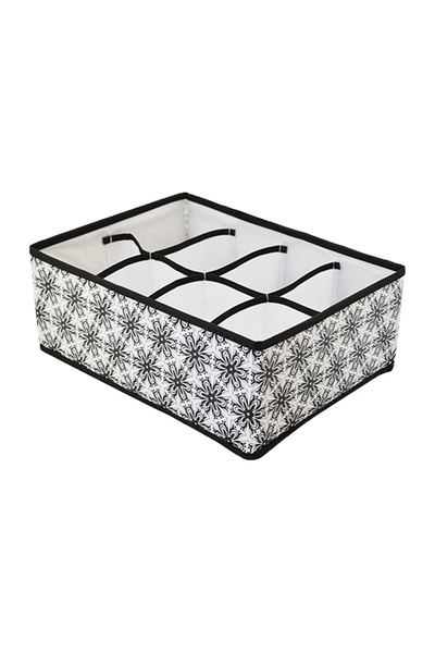 Коробка-органайзер для зберігання білизни, 8 вiдділень колір сірий ЦБ-00200998 SKT000869653 фото
