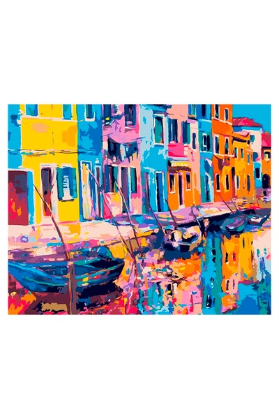 Картина за номерами - "Райдужна Венеція" колір різнокольоровий ЦБ-00239773 SKT000959539 фото