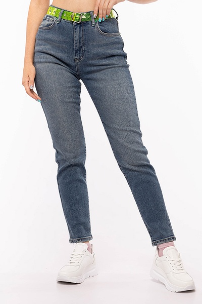 Жіночі джинси 46 колір блакитний ЦБ-00197036 SKT000860440 фото