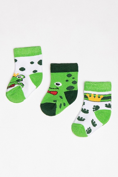 Шкарпетки "Жабеня" на хлопчика 16-17 колір зелений ЦБ-00187017 SKT000833985 фото