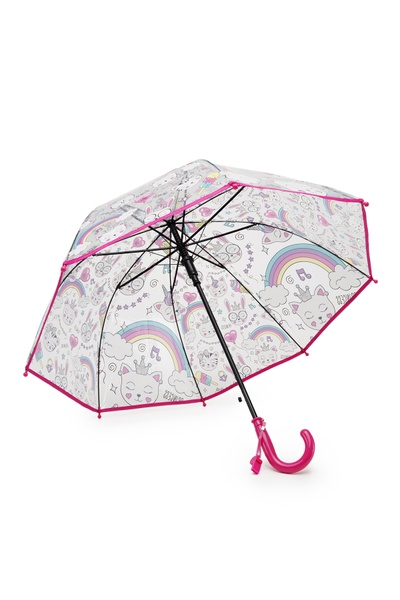 Прозрачный зонтик для девочки цвет розовый ЦБ-00249351 SKT000991106 фото