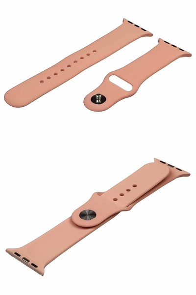 Ремінець силіконовий для Apple Watch Sport Band 42/ 44/ 45 mm розмір L колір № 40 колір бежевий ЦБ-00195355 SKT000856875 фото