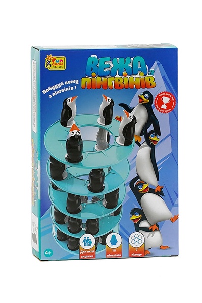 Гра - "Вежа пінгвінів" колір різнокольоровий ЦБ-00239060 SKT000957773 фото