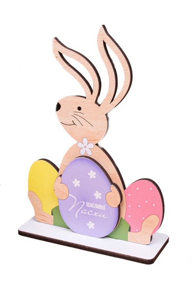 3D Статуэтка – заяц с яйцом цвет разноцветный ЦБ-00242606 SKT000965095 фото