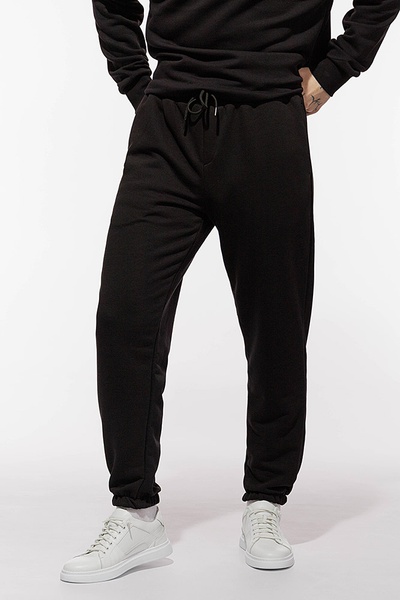 Чоловічі спортивні штани Beyond 46 колір чорний ЦБ-00208484 SKT000884664 фото