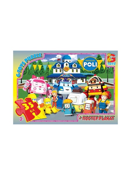 Пазлы из серии "Робокар Полли", 35 элементов цвет разноцветный ЦБ-00133616 SKT000475748 фото