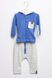 Костюм з штанами на хлопчика 80 колір синій ЦБ-00152032 SKT000519561 фото 1