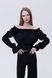 Жіноча блуза з довгим рукавом 46 колір чорний ЦБ-00233765 SKT000942169 фото 1