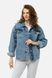 Жіноча джинсова куртка 42 колір блакитний ЦБ-00245188 SKT000980740 фото 2