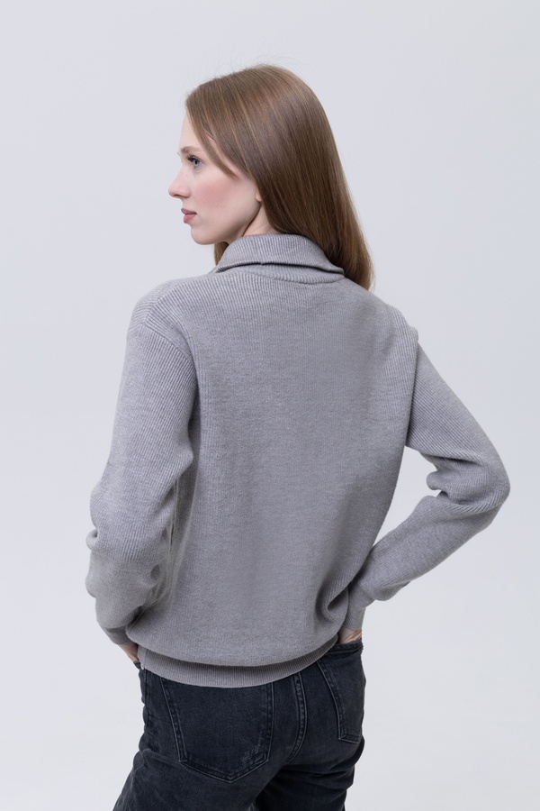 Жіночий светр 44 колір сірий ЦБ-00224059 SKT000918883 фото