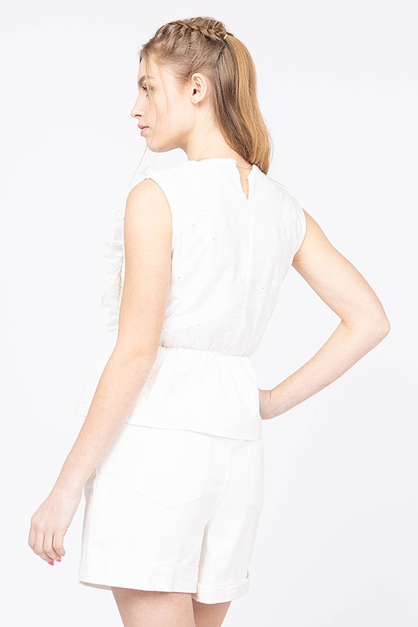 Блуза жіноча 42 колір білий ЦБ-00161296 SKT000546536 фото