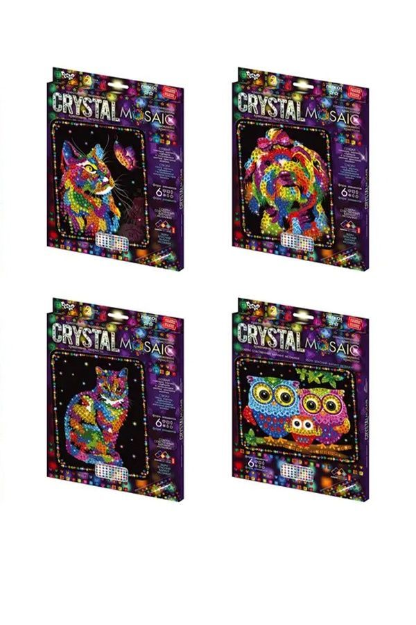 Креативна творчість "CRYSTAL MOSAIC" Danko Toys CRM-02-01,02,03,04...10 ЦБ-00199443 фото